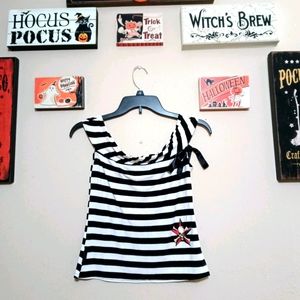 Hot Topic Striped Pirate Style Top